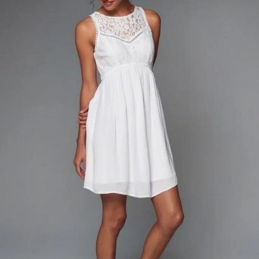 Abercrombie white dress NWT
